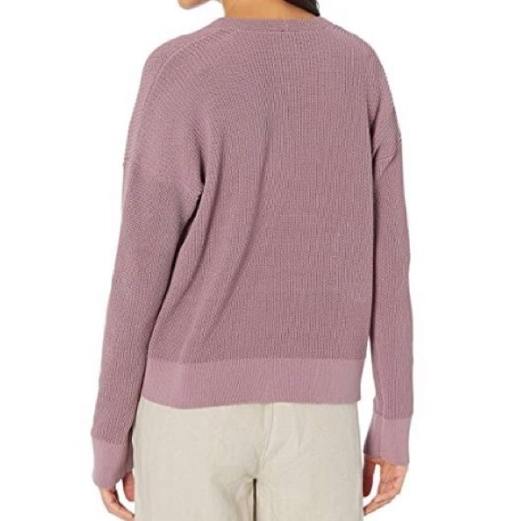 Eileen Fisher V-Neck Sweater - L/G Color: Mauve - Picture 2 of 7